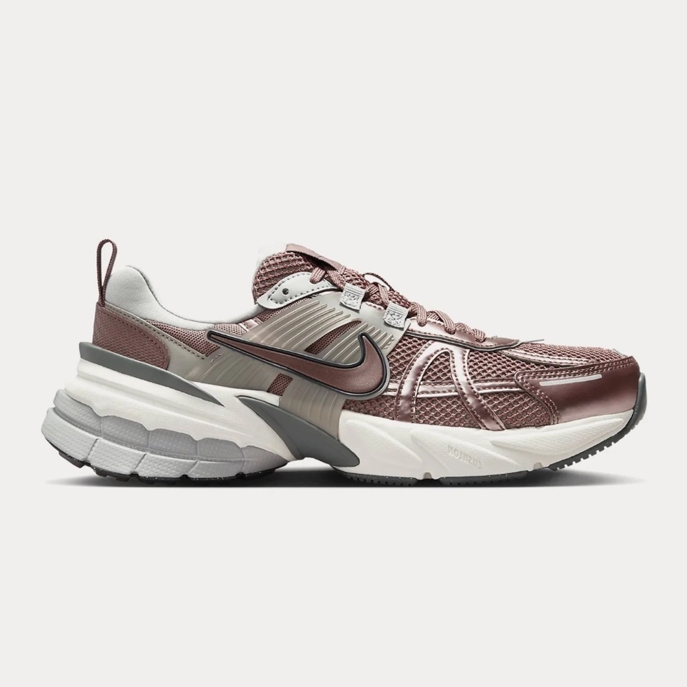 Nike V2K Run Smokey Mauve, Cobblestone, Light Smoke Grey, Low Top Sneakers W 11